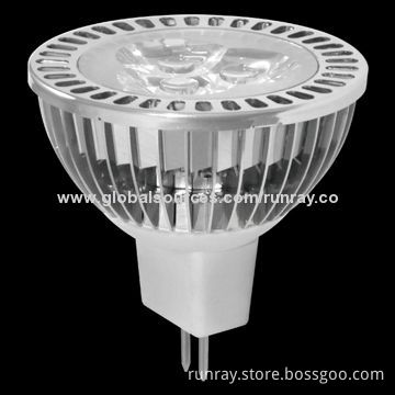 3W MR16 LED Bulb, DC 12V Bridgelux/Epistar Chip, 90-110lm/W, 72H Aging Time, CE/RoHS ISO9001 Factory